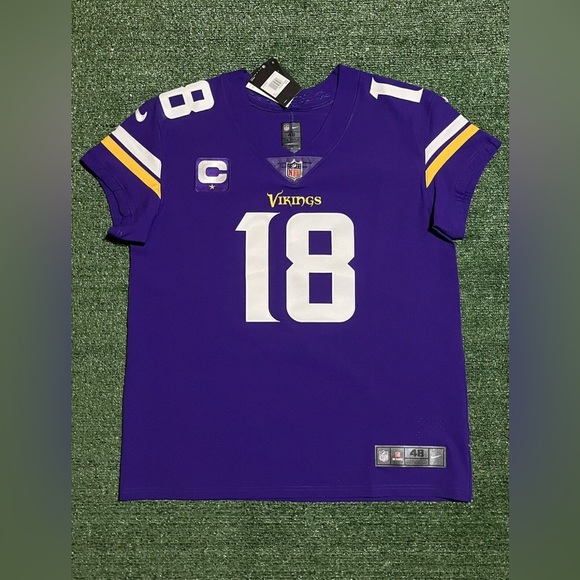Justin Jefferson Vikings Nike Vapor Elite Jersey Size Mens 48/ XL - Picture 1 of 6